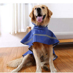 NACOCO large dog raincoat elastic leg straps help secure outdoor adventures.