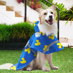 NACOCO yellow duck pattern coat adds playful style and practicality.