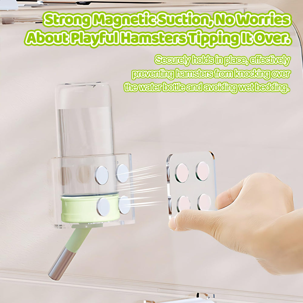 Nadkvkl acrylic green bottle showcases space-saving hanging design