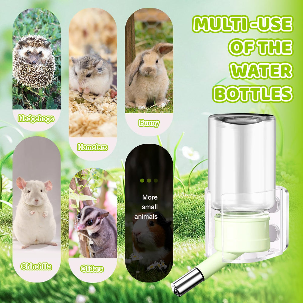 Nadkvkl small-pets water bottle in-use demonstrates versatile hydration options