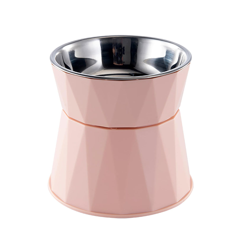 NAHANGPET elevated cat bowls assembly view show durable construction for daily meals