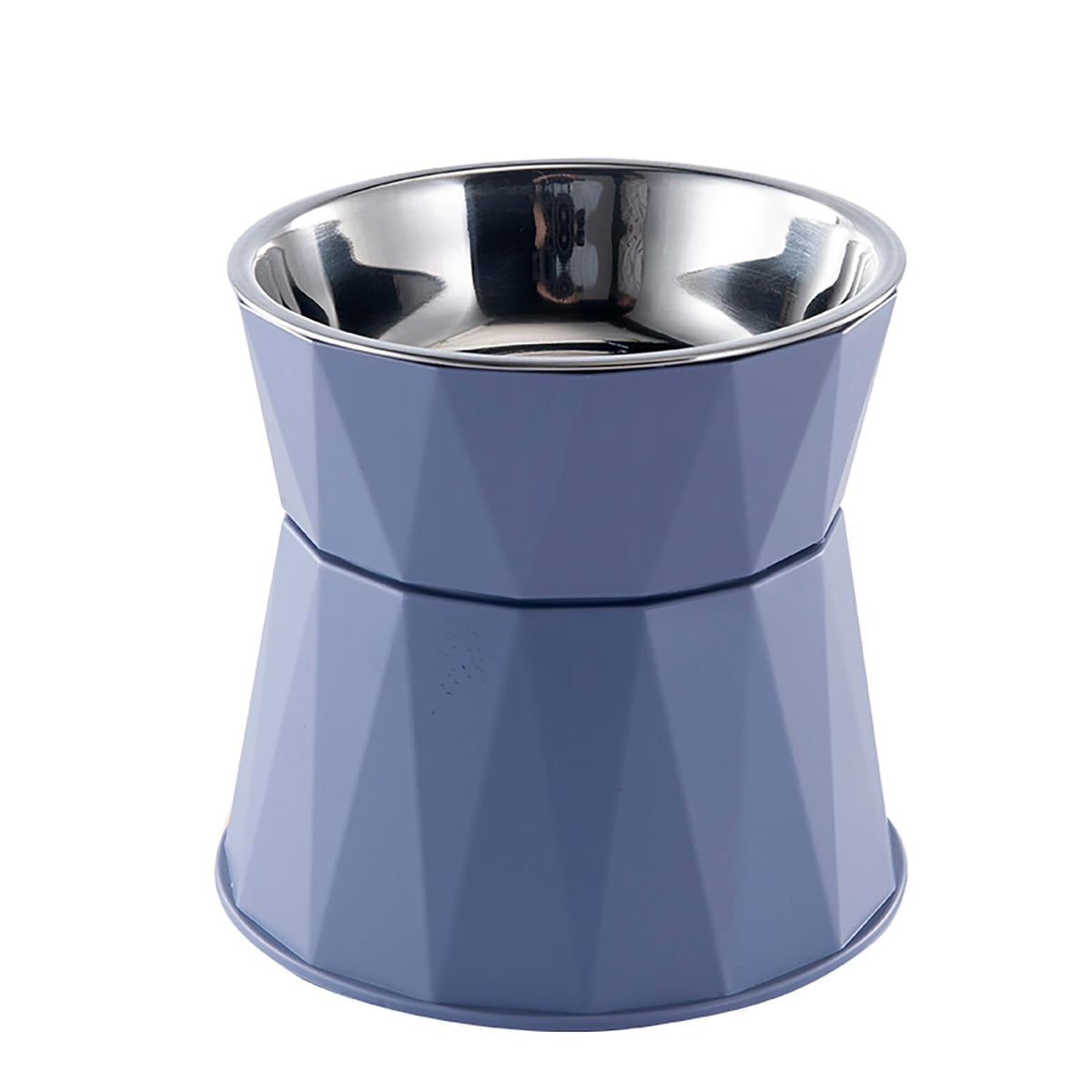 NAHANGPET elevated cat feeder blue shows ergonomic height for comfortable dining