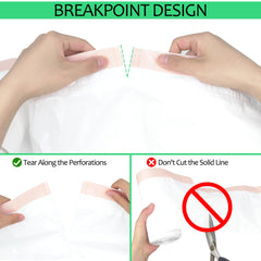 Naielfopet drawstring handles simplify removal and odor containment after use.