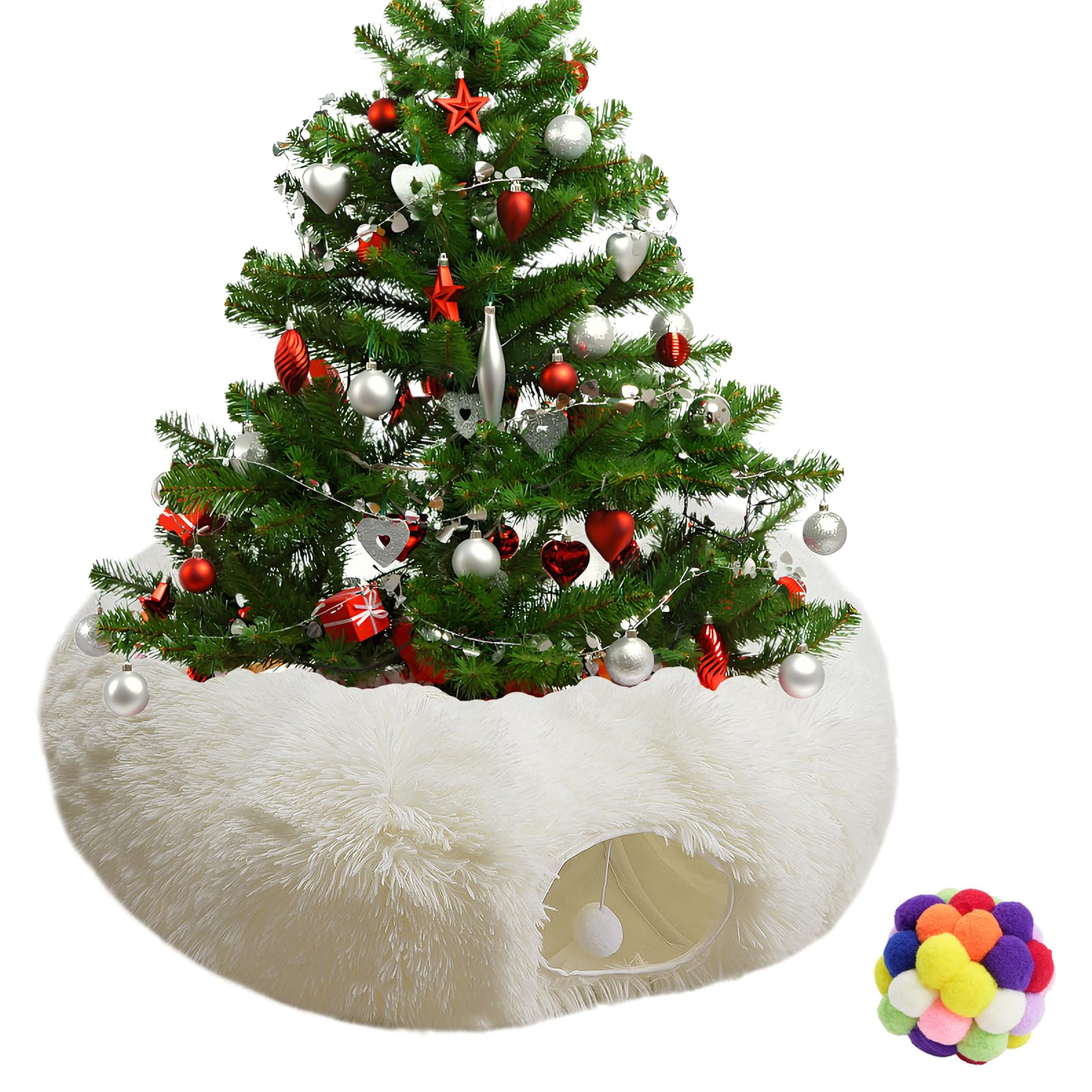 Naielfopet donut tunnel side view highlights versatile shapes for play space