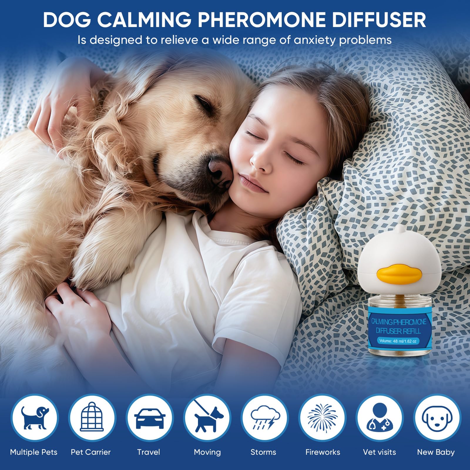 NAKESY diffuser covers 700 square feet for consistent stress relief in larger rooms.