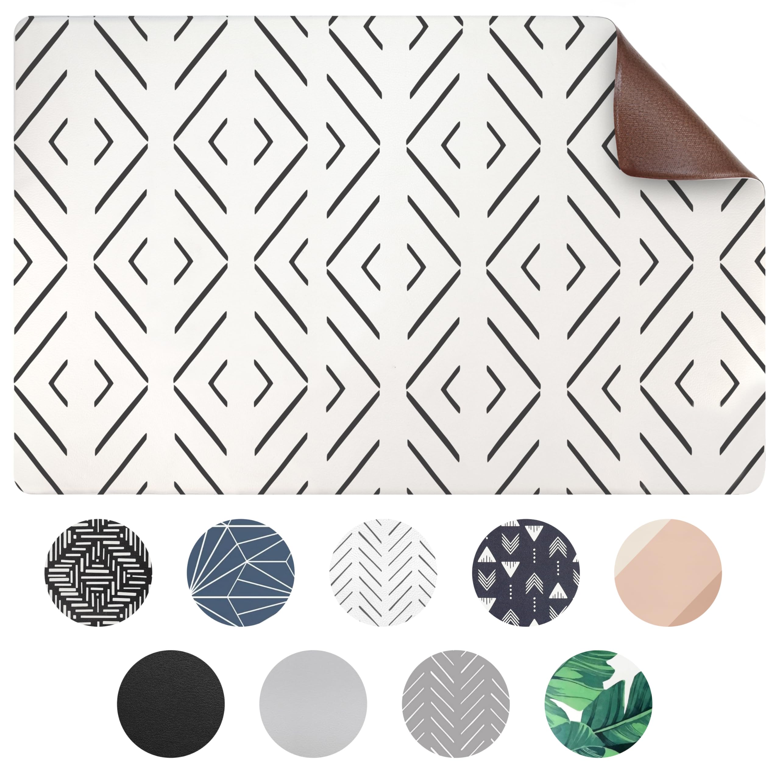 Nalalas dog mat for food and water with non-slip surface preventing spills