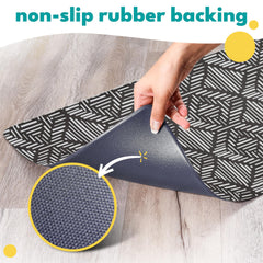 Nalalas tapete impermeable para comida y agua, fácil de limpiar tras derrames.