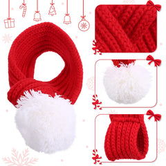 Naler dog Christmas scarf adjustable-length design fits different neck sizes.