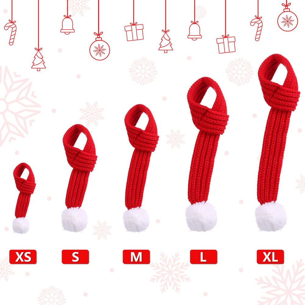 Naler scarf with white pompoms adds festive charm for holiday photos.