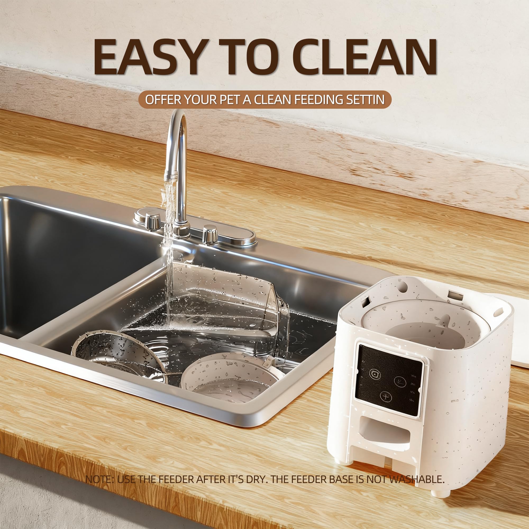 Naltreyva stainless-steel-bowl image illustrates hygienic feeding and easy wipe-down.