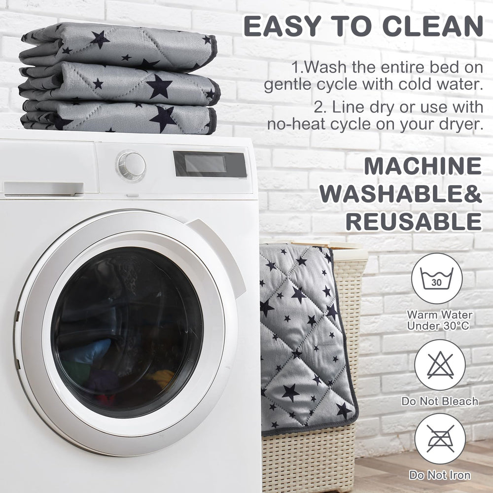 Namalu 18x18 inch self-warming pad gray provides portable warmth