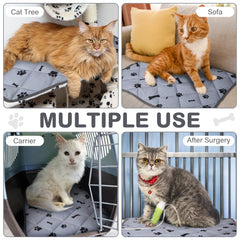 Namalu pad with anti-slip-bottom-rubber-dots keeps mats in place during pets’ naps.