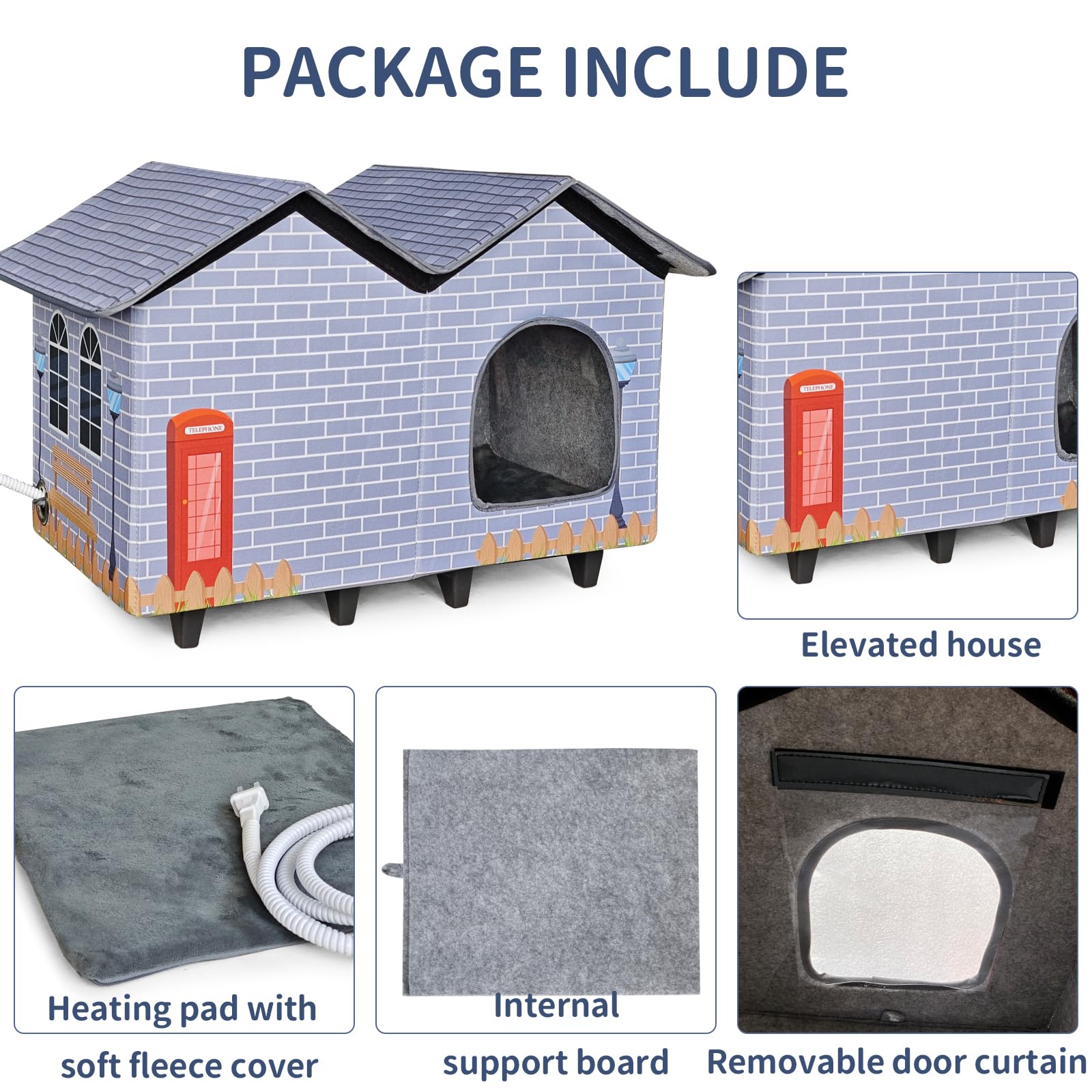 NAMOTEK heated cat bed interior shows cozy surface and warm comfort
