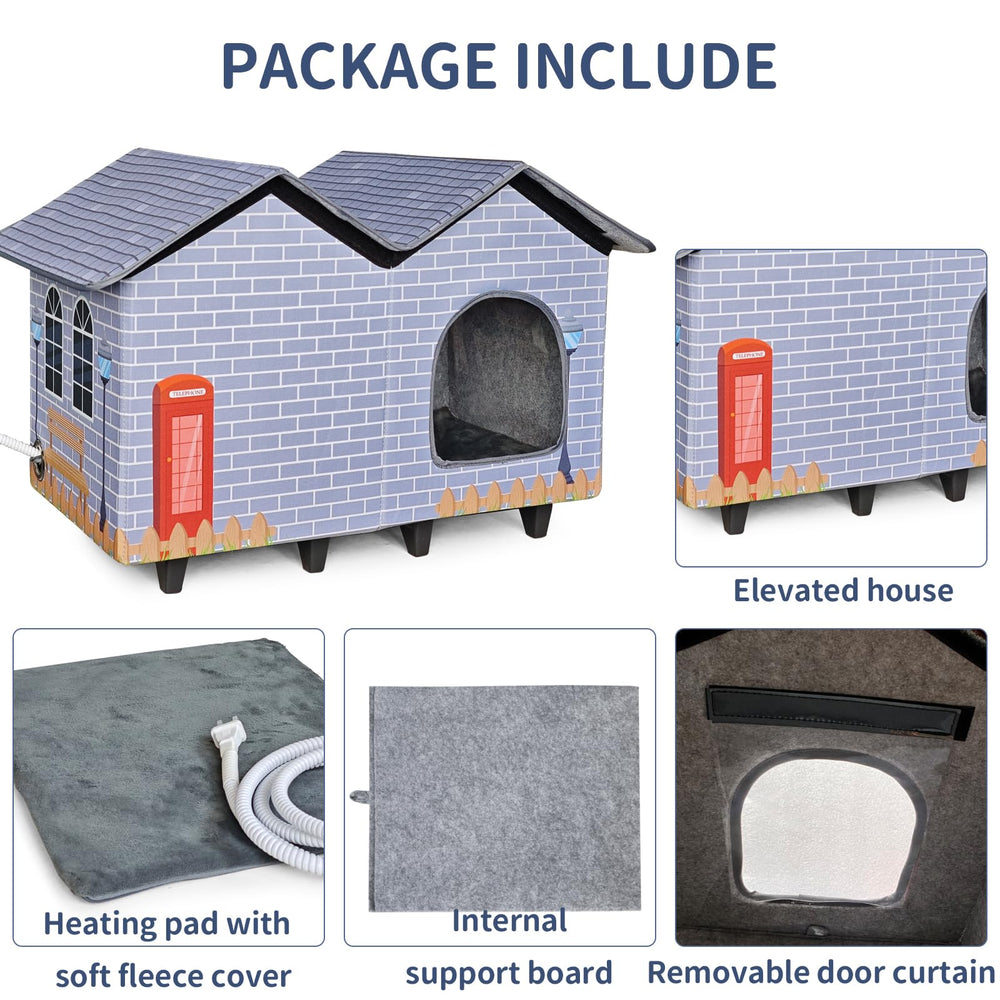NAMOTEK heated cat bed interior shows cozy surface and warm comfort