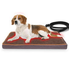 NAMOTEK Outdoor Heated Pet Bed assembly showing plug-and-play warmth for pets.