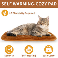 NAMOTEK self-warming pet mat shown for indoor and outdoor use