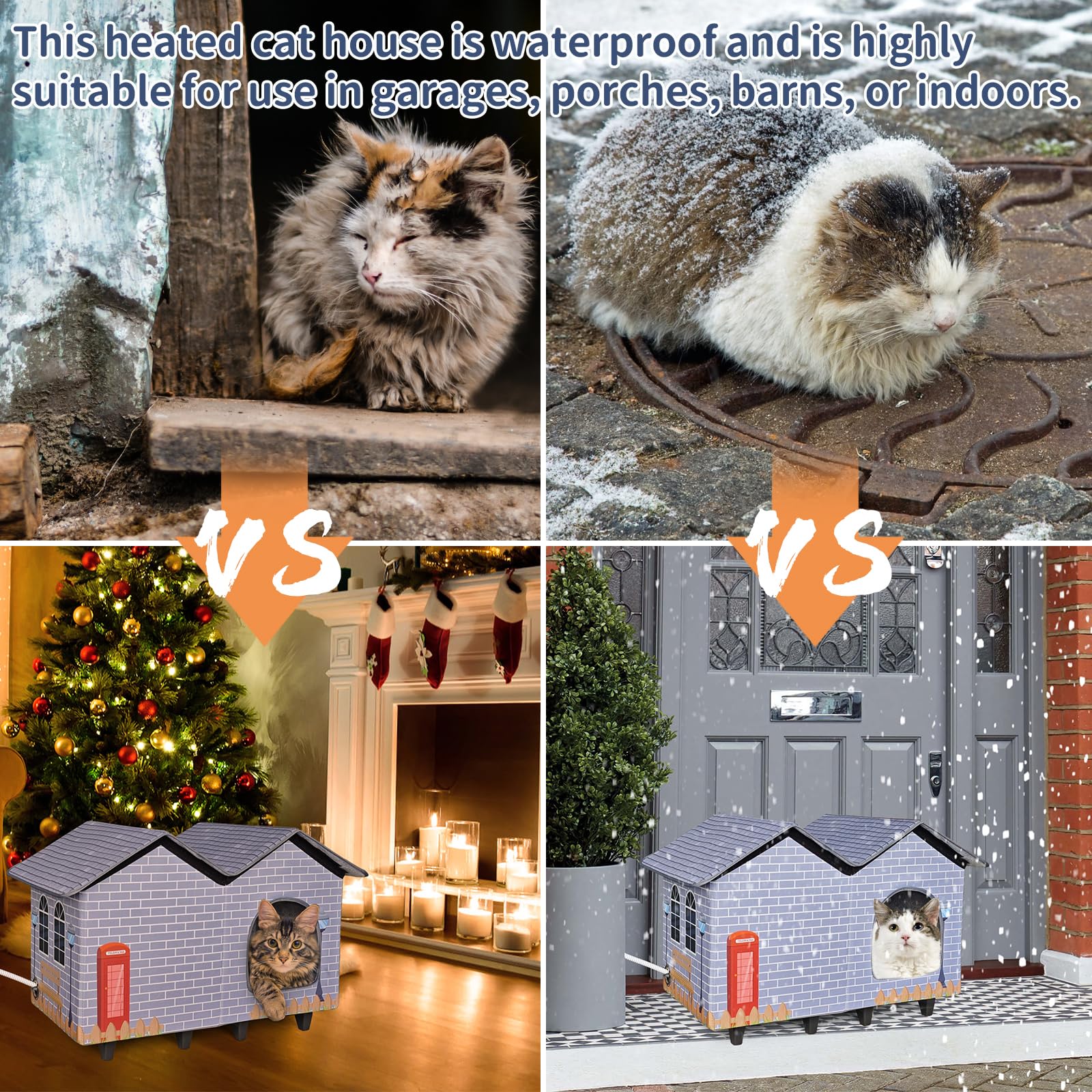 NAMOTEK thermostat-controlled heating maintains cat comfort with automatic adjustments