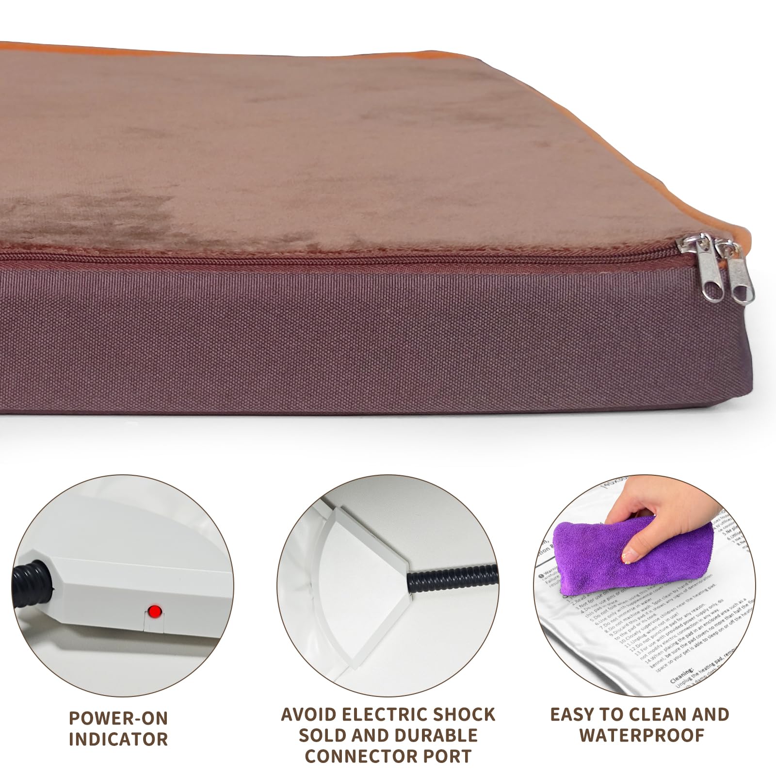 NAMOTEK waterproof liner protects the bed in wet outdoor conditions.