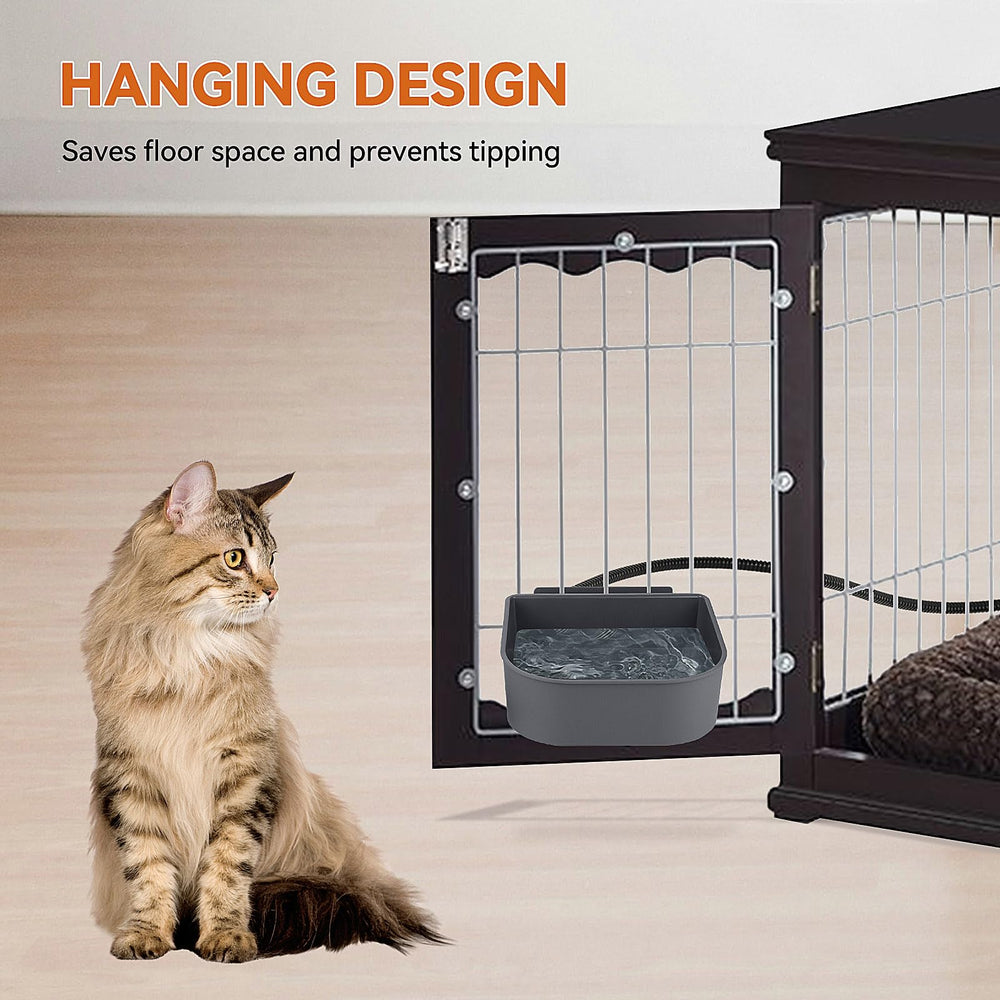 NAMSAN BPA free plastic bowl keeps drinking water safe for pets.