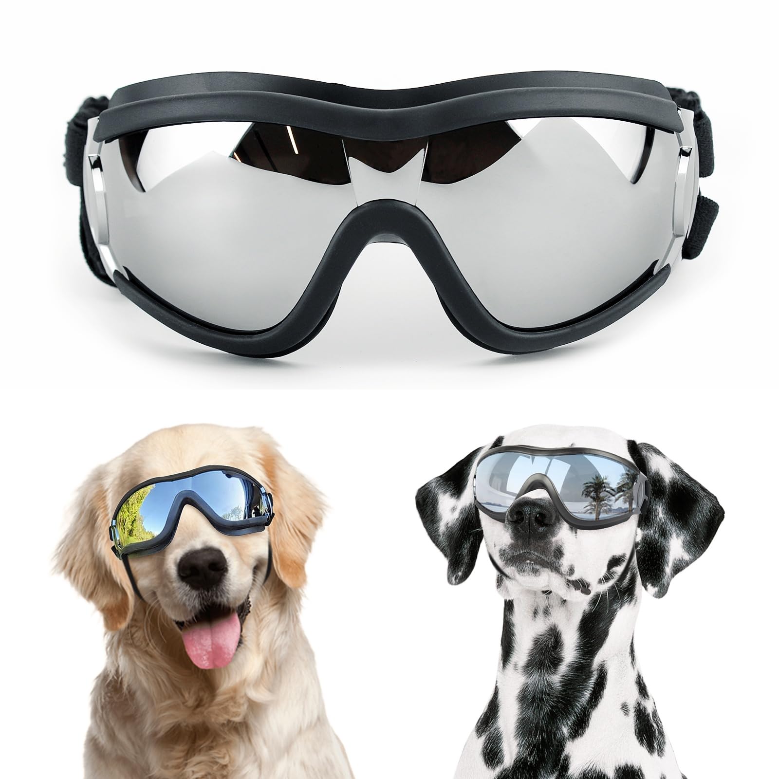 NAMSAN dog goggles offer UV protection for sunny outdoor adventures