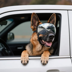 NAMSAN dog goggles with soft frame for comfortable wear on outdoor activities