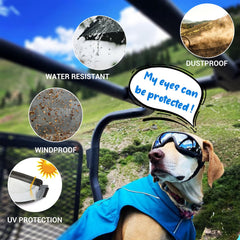 NAMSAN dog goggles soft PVC frame for comfortable wear.