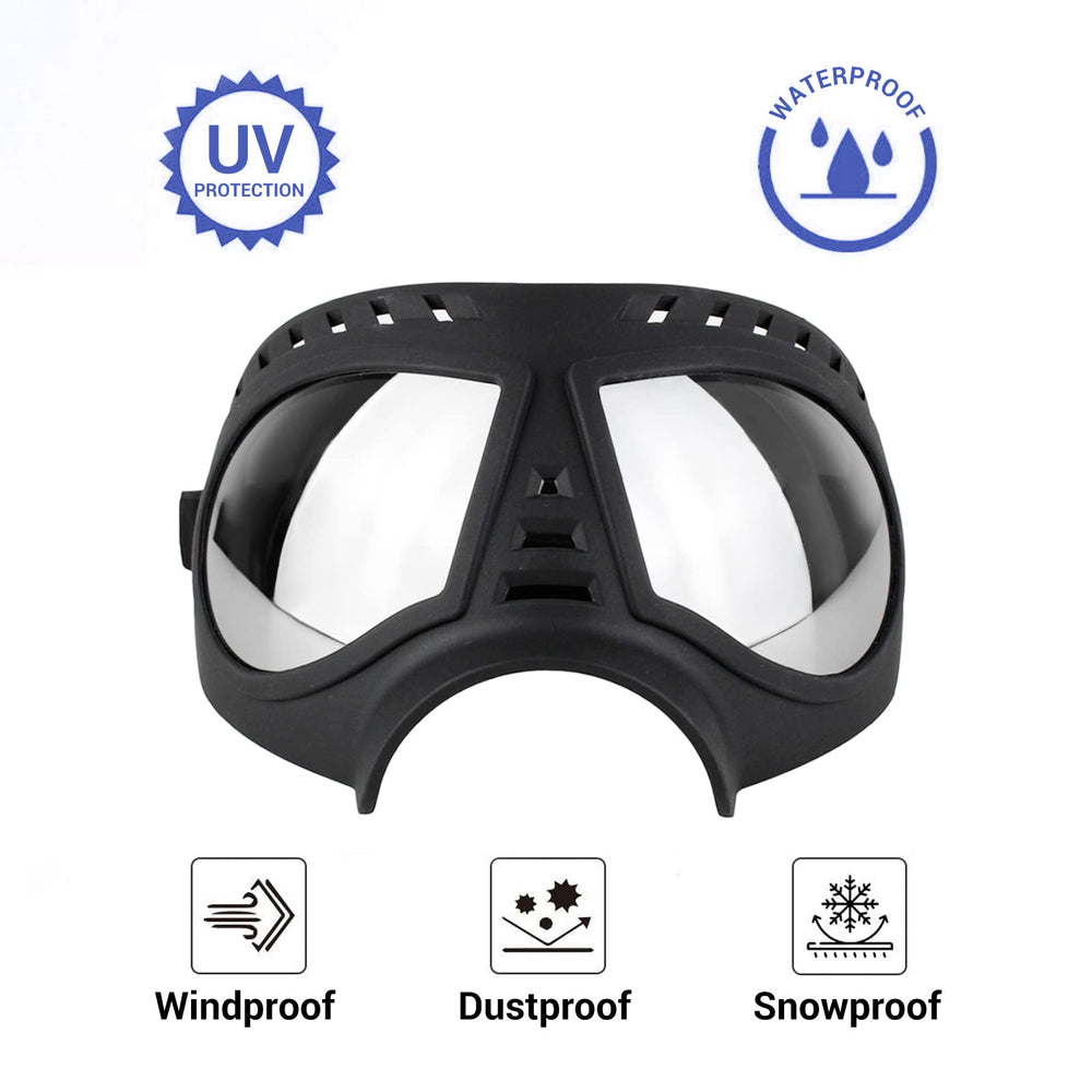 NAMSAN dog goggles UV-protection and anti-glare lenses reduce glare during car rides