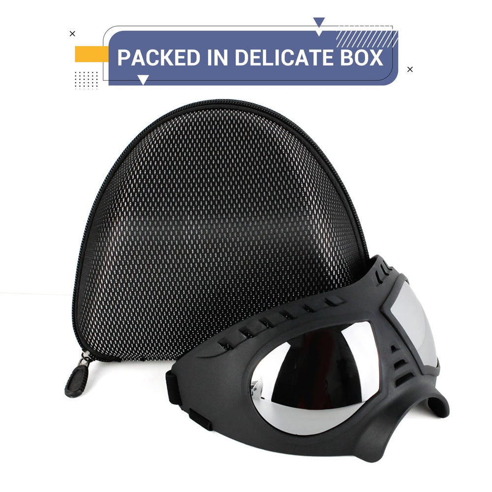 NAMSAN dog goggles windproof and dustproof design protects eyes in windy, dusty conditions