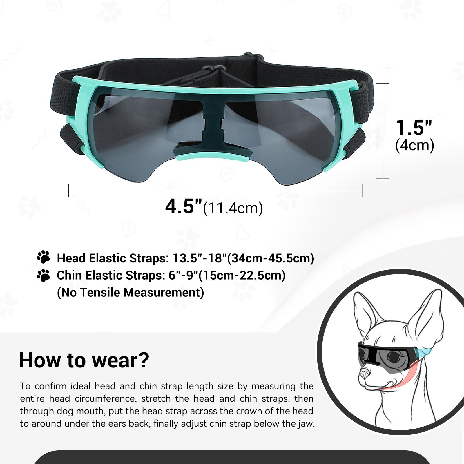 NAMSAN windproof design shown on dog during outdoor window ride.