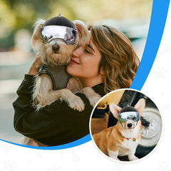 NAMSAN dog helmet side view emphasizes lightweight protection during biking or running.