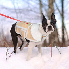 Namsan Dog Sherpa Jacket back view with full coverage and secure fit