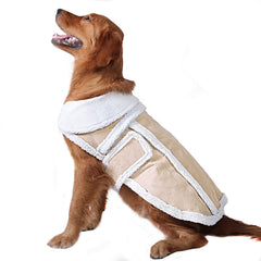 NAMSAN Dog Sherpa Jacket shown with back leash hole for easy leash attachment