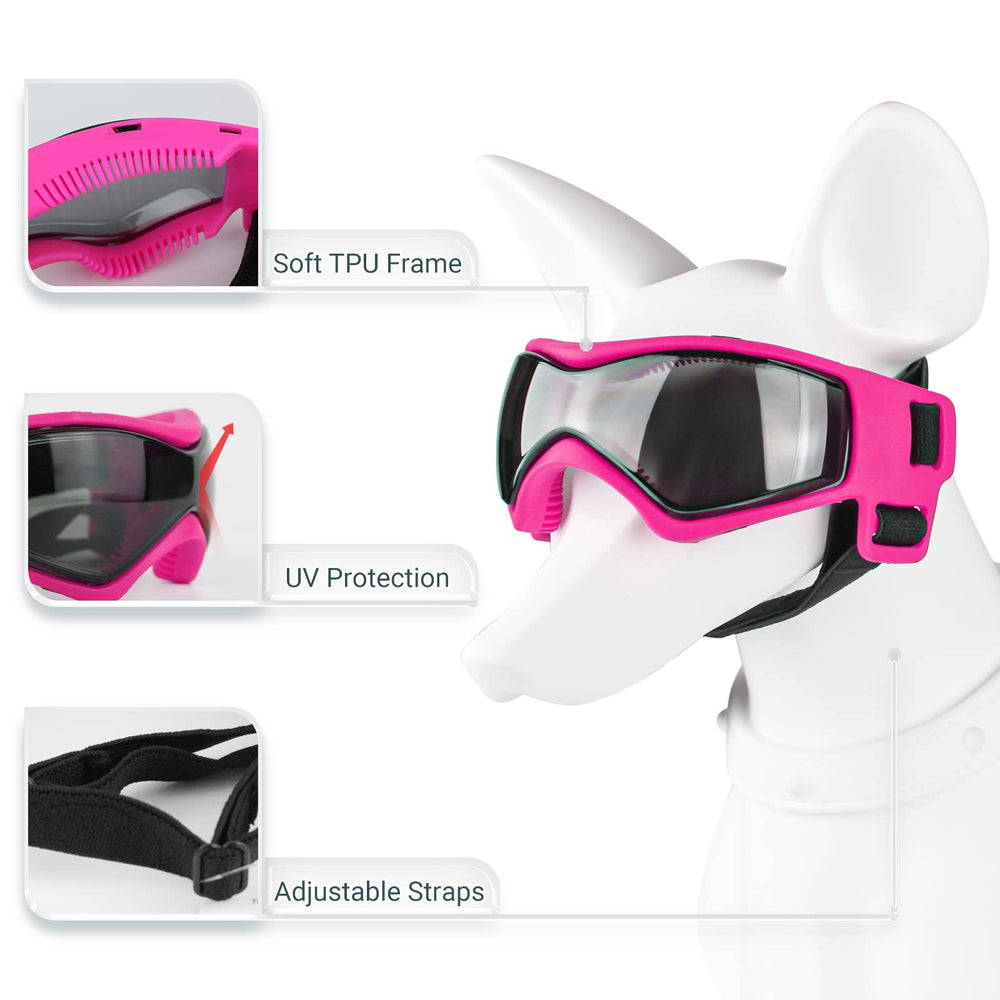 NAMSAN dog sunglasses anti-fog lenses for clear visibility outdoors