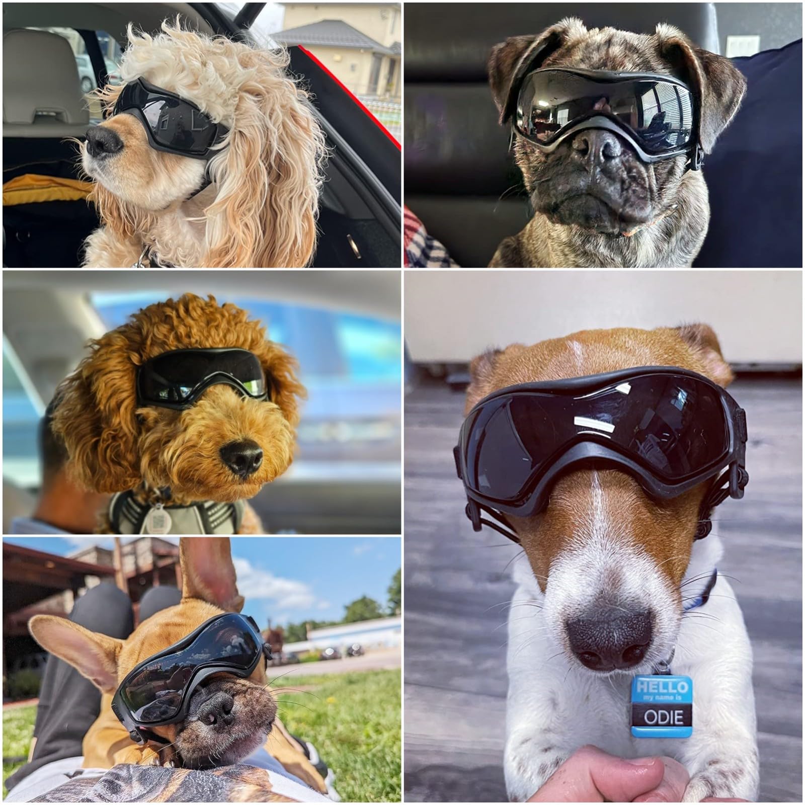 NAMSAN dog goggles frame vents ensure anti-fog visibility