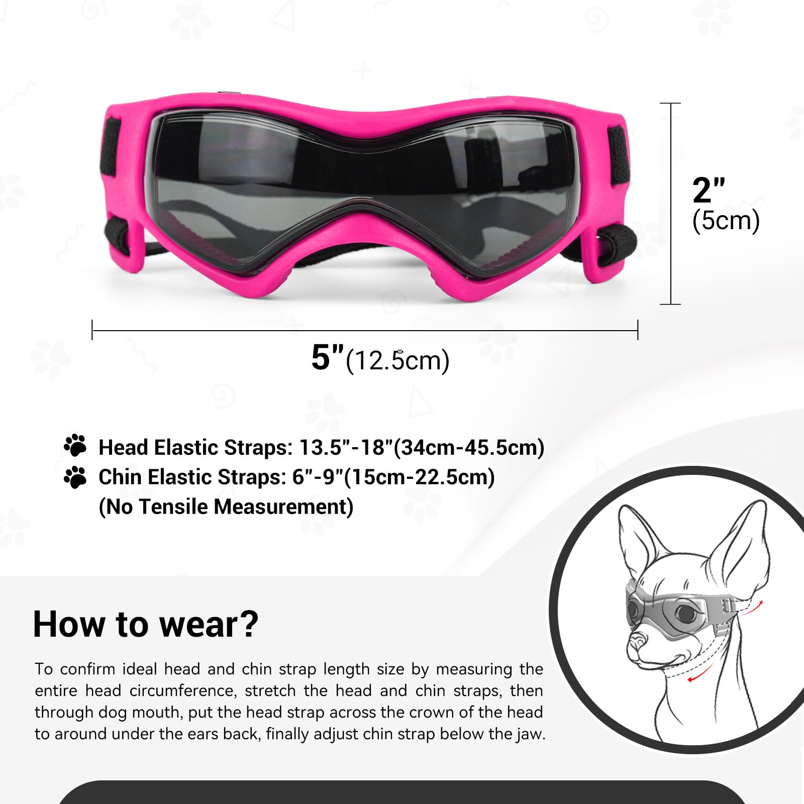 NAMSAN dog sunglasses wraparound design stays secure during adventures