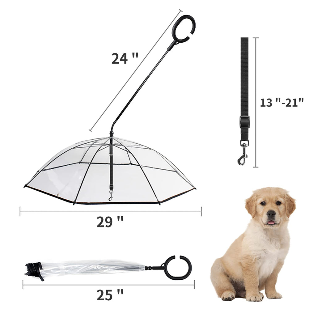 NAMSAN dog umbrella ergonomic handle provides secure grip for stable walking