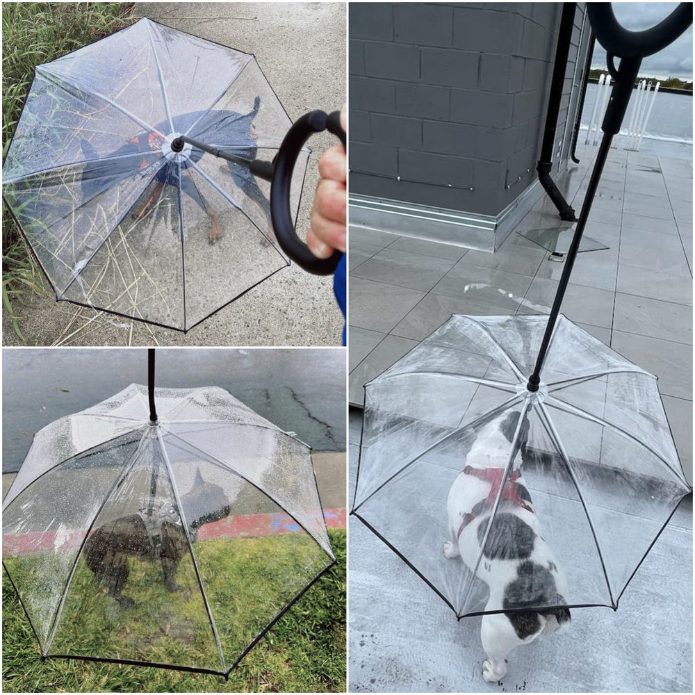 NAMSAN dog umbrella self-assembly pack demonstrates easy setup for quick rain readiness