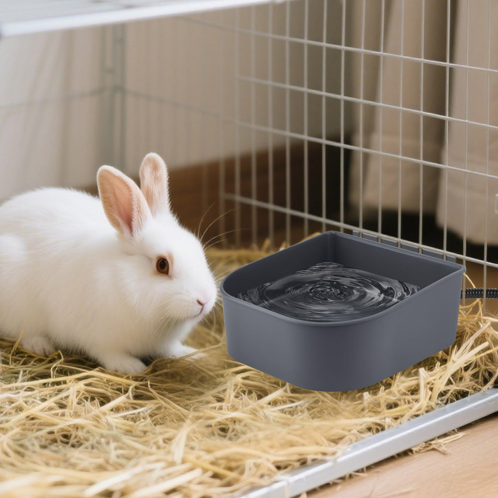 NAMSAN heated bowl with 20W heater maintains safe water temperature for pets.