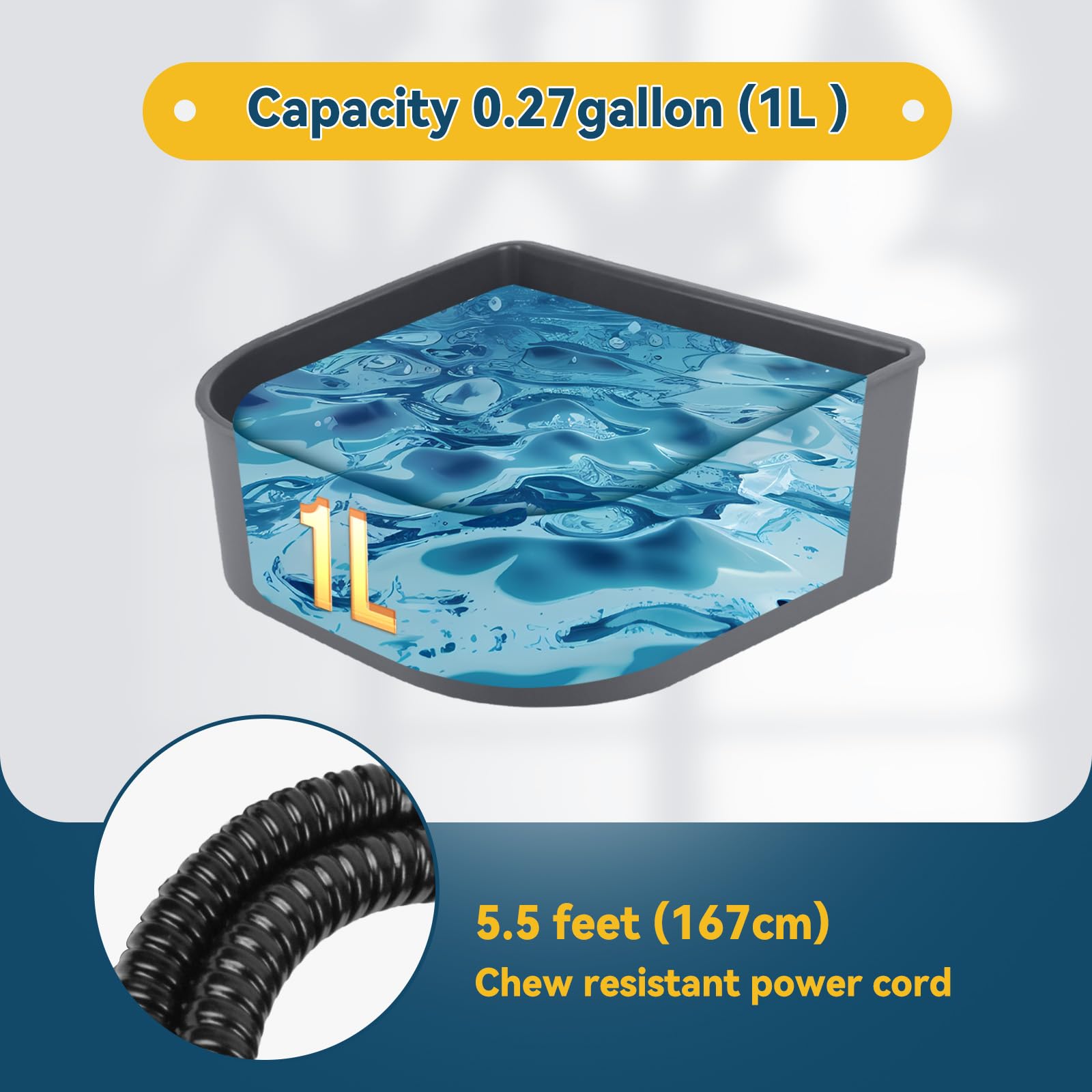 NAMSAN water bowl hanging option for cages and rails