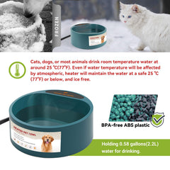 NAMSAN water bowl with red indicator light for easy status checks.