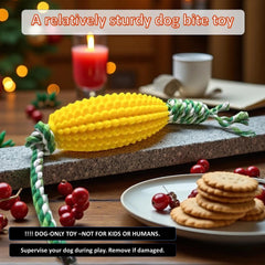 Nana Petit corn toy side view shows durable construction for extended chewing sessions.