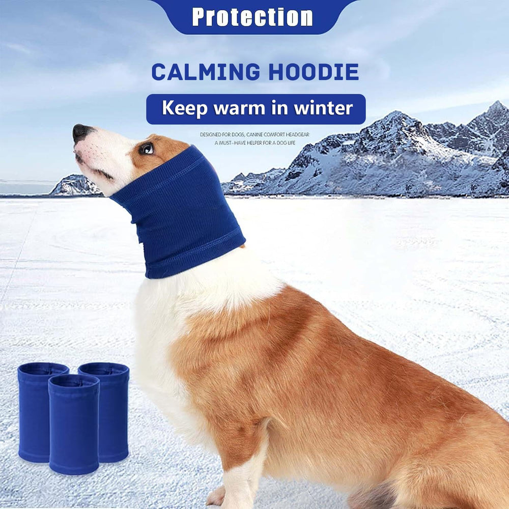 Nanaki dog calming hoodie in bathing and drying use reduces head movement