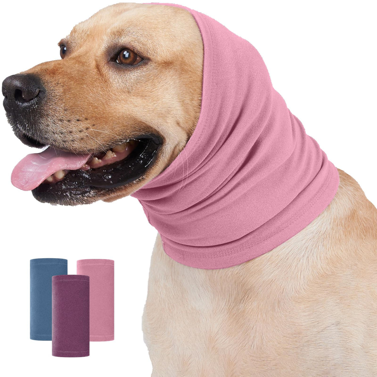 Nanaki dog calming hoodie ear wraps closeup showing soft fabric for comfortable wear