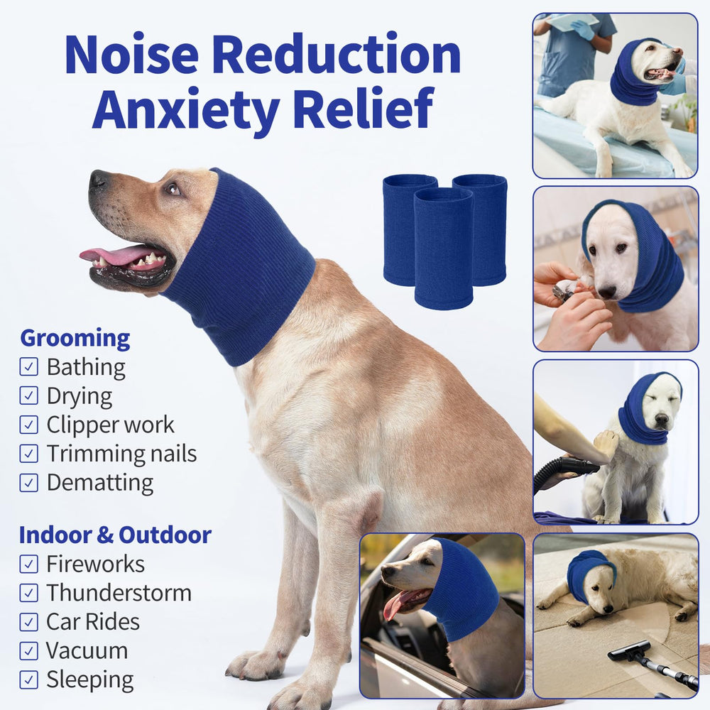 Nanaki dog calming hoodie side fit demonstrates adjustable wrap for different neck girths