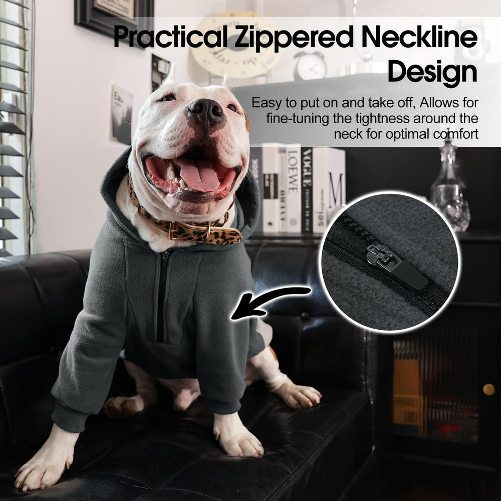 Nanaki dog hoodie long-sleeves-detail: extra coverage during chilly walks