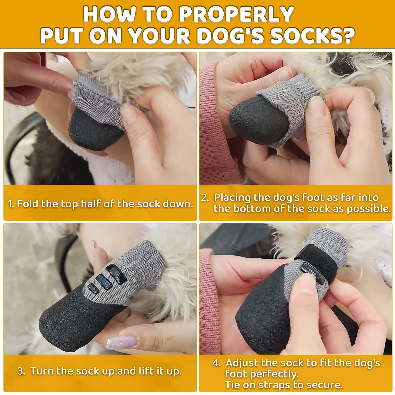 Nanaki large dog socks suitable for indoor and outdoor adventures.