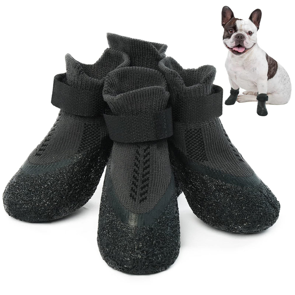 Nanaki large dog socks with anti-slip grip for secure indoor traction.
