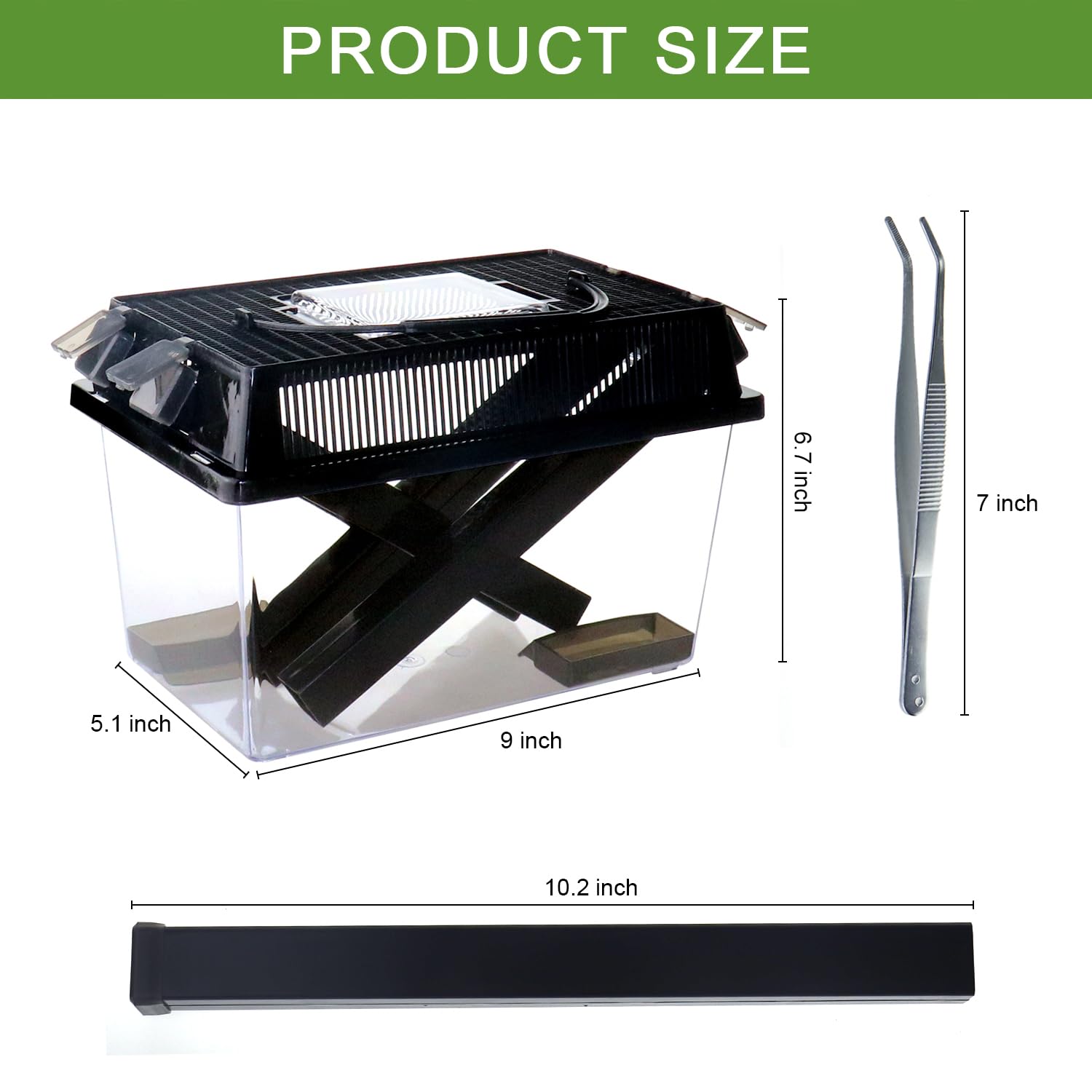 NANEEZOO Cricket Keeper portable, handheld design for on-the-go reptile care.