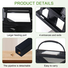NANEEZOO Cricket Keeper removable lid provides ventilated feeding access.