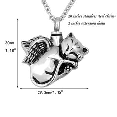 NanMuc stainless steel urn pendant offers durable memorial jewelry for pets